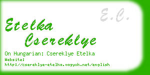 etelka csereklye business card